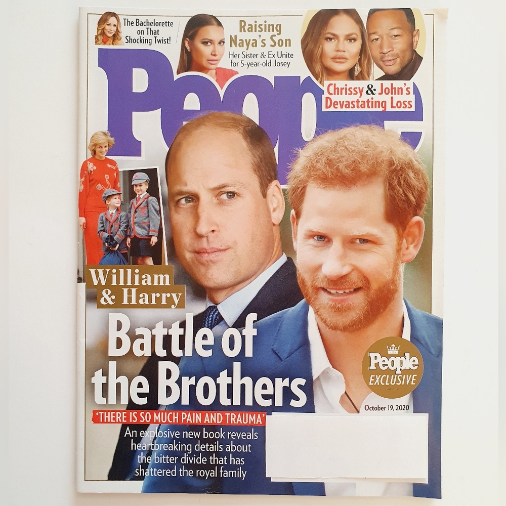 People Magazine October 19, 2020 Prince William & Harry - Battle of the Brothers